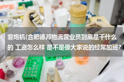 雾炮机(合肥德邦物流营业员到底是干什么的 工资怎么样 是不是像大家说的经常加班？女生也要搬东西吗)