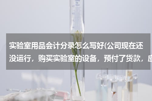 实验室用品会计分录怎么写好(公司现在还没运行，购买实验室的设备，预付了货款，应该怎么写会计分录呐。设备还没到)