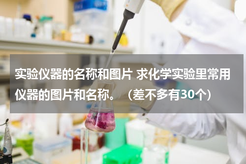 实验仪器的名称和图片 求化学实验里常用仪器的图片和名称。（差不多有30个）