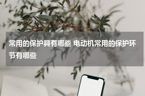 常用的保护具有哪些 电动机常用的保护环节有哪些