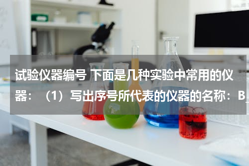 试验仪器编号 下面是几种实验中常用的仪器：（1）写出序号所代表的仪器的名称：B______；C______；D______实验室要配制