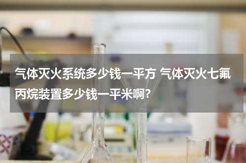气体灭火系统多少钱一平方 气体灭火七氟丙烷装置多少钱一平米啊？