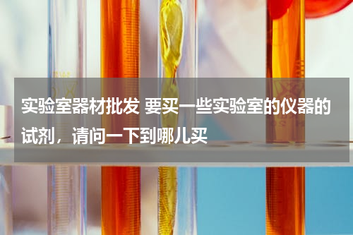 实验室器材批发 要买一些实验室的仪器的试剂，请问一下到哪儿买