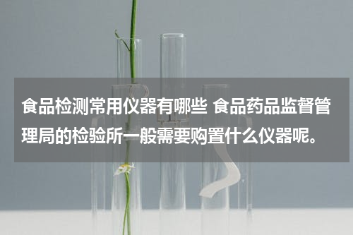 食品检测常用仪器有哪些 食品药品监督管理局的检验所一般需要购置什么仪器呢。