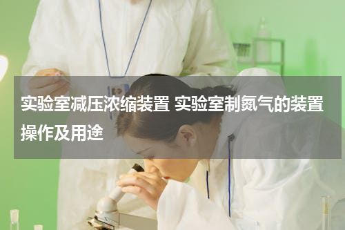 实验室减压浓缩装置 实验室制氮气的装置操作及用途