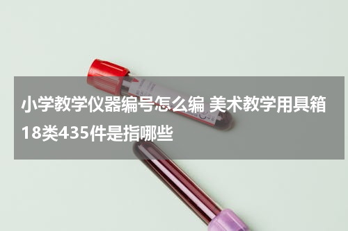 小学教学仪器编号怎么编 美术教学用具箱18类435件是指哪些
