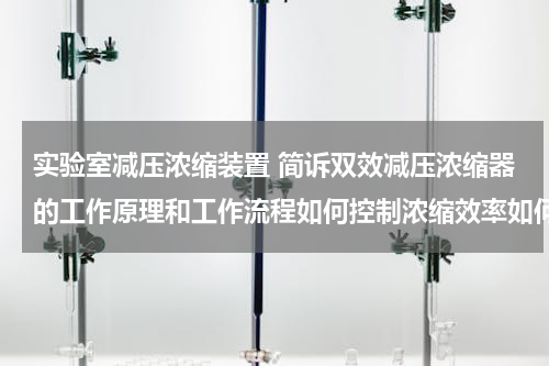 实验室减压浓缩装置 简诉双效减压浓缩器的工作原理和工作流程如何控制浓缩效率如何控制好出膏密度和温度？