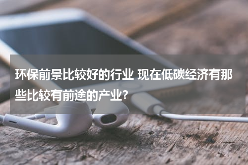 环保前景比较好的行业 现在低碳经济有那些比较有前途的产业？