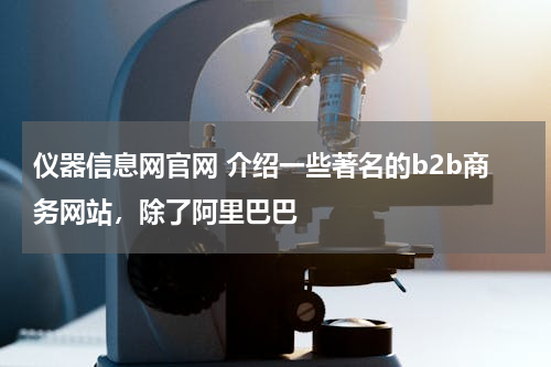 仪器信息网官网 介绍一些著名的b2b商务网站，除了阿里巴巴